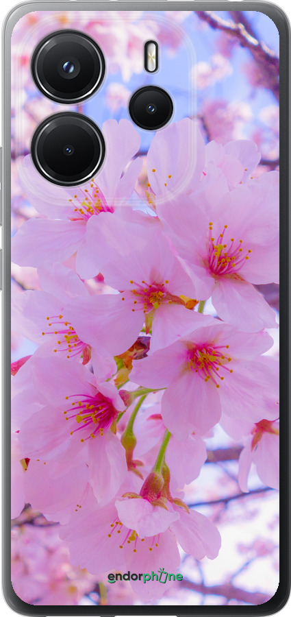 Силиконовый чехол Сакура для Xiaomi Redmi Note 14 4G - 6029u-3903 изображение 
