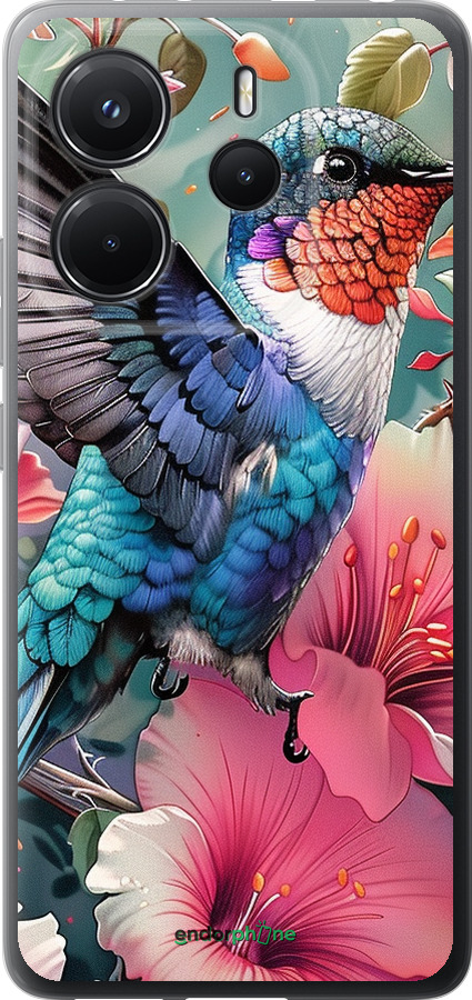 Силіконовий чехол Казкова колібрі для Xiaomi Redmi Note 14 4G - 6051u-3903 изображение 