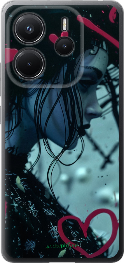 Силиконовый чехол XO Love v2 для Xiaomi Redmi Note 14 4G - 6057u-3903 изображение 