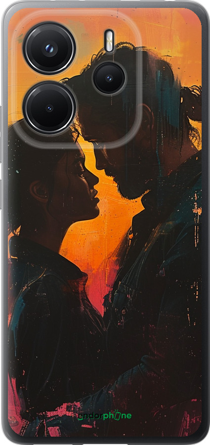 Силіконовий чехол Кохання на полотні для Xiaomi Redmi Note 14 4G - 6067u-3903 изображение 