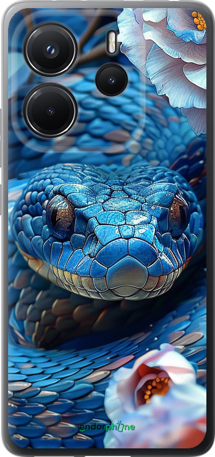 Силиконовый чехол Blue Snake для Xiaomi Redmi Note 14 4G - 6079u-3903 изображение 
