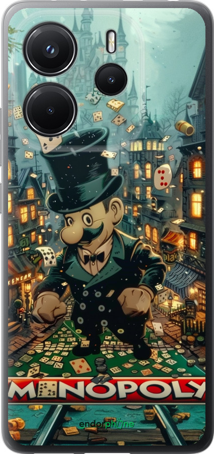Силиконовый чехол Сказочный Monopoly для Xiaomi Redmi Note 14 4G - 6086u-3903 изображение 