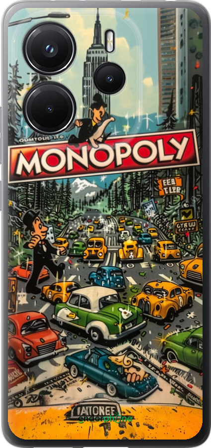 Силиконовый чехол Городской драйв Monopoly для Xiaomi Redmi Note 14 4G - 6088u-3903 изображение 