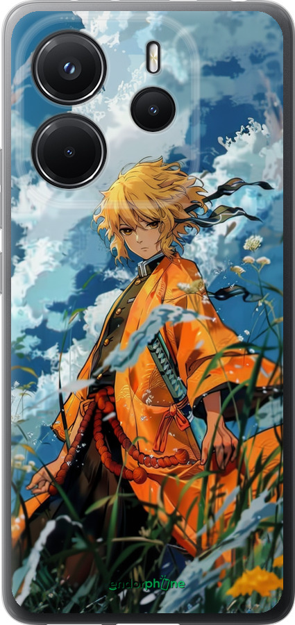 Силиконовый чехол Zenitsu Agatsuma для Xiaomi Redmi Note 14 4G - 6117u-3903 изображение 
