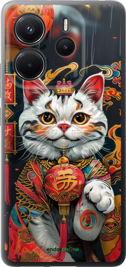 Силиконовый чехол China Cat v2 для Xiaomi Redmi Note 14 4G - 6135u-3903 изображение 