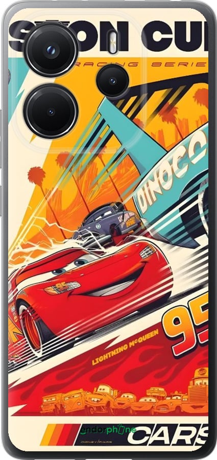Силиконовый чехол Тачки для Xiaomi Redmi Note 14 4G - 6288u-3903 изображение 