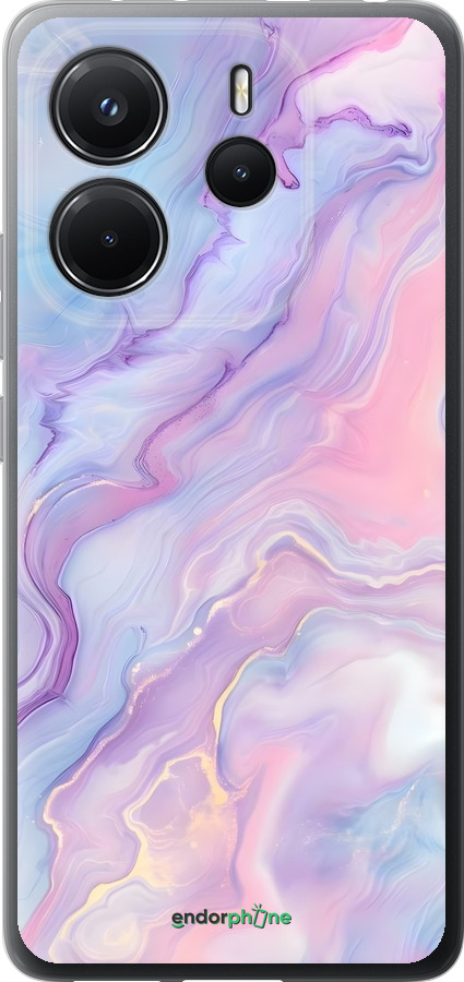 Силіконовий чехол Нежный мрамор для Xiaomi Redmi Note 14 4G - 6310u-3903 изображение 