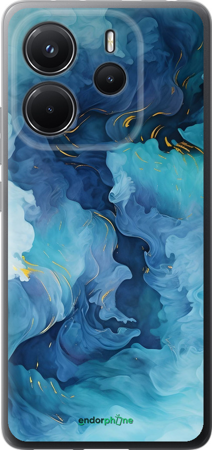 Силиконовый чехол Акварель для Xiaomi Redmi Note 14 4G - 6320u-3903 изображение 