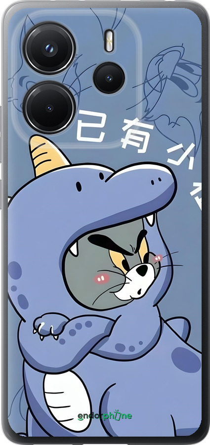 Силиконовый чехол Том и джерри 1 для Xiaomi Redmi Note 14 4G - 6358u-3903 изображение 