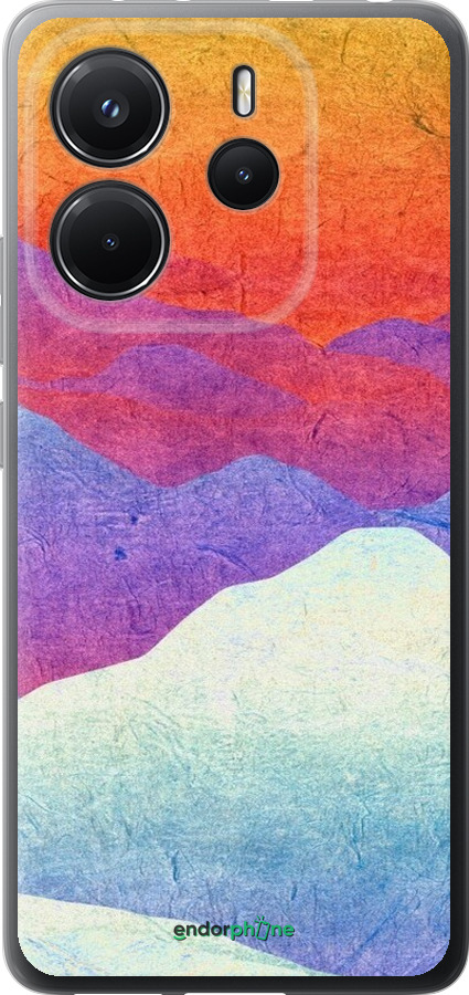 Силиконовый чехол Горный закат для Xiaomi Redmi Note 14 4G - 6479u-3903 изображение 