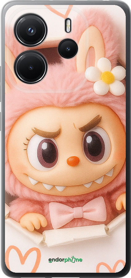 Силіконовий чехол Лабубу 2 для Xiaomi Redmi Note 14 4G - 6710u-3903 изображение 