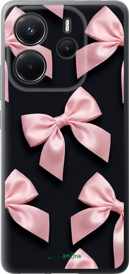Силіконовий чехол Coquette Ribbons Dark Coquette для Xiaomi Redmi Note 14 4G - 6767u-3903 изображение 