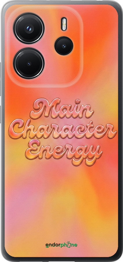 Силіконовий чехол Aura Gradient Main Character Energy Aesthetic Y2K для Xiaomi Redmi Note 14 4G - 6783u-3903 изображение 
