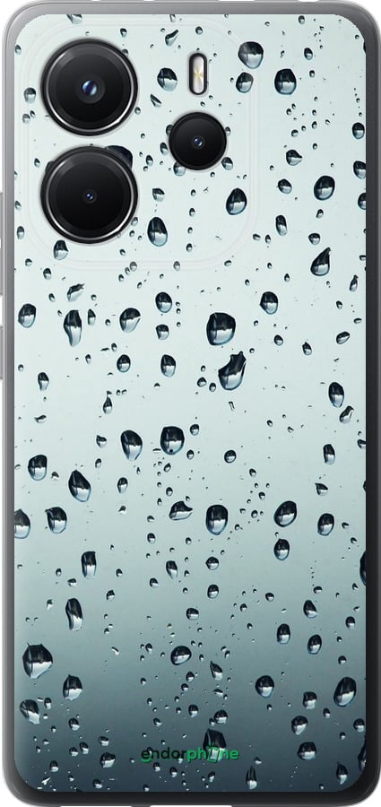 Силиконовый чехол Стекло в каплях для Xiaomi Redmi Note 14 4G - 848u-3903 изображение 