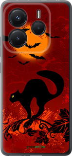 Силіконовий чохол 'Чорна кішка під місяцем' для Xiaomi Redmi Note 14 5G зображення 4