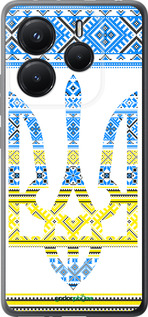 Силиконовый чехол Герб - вышиванка желто-голубая для Xiaomi Redmi Note 14 5G - 1197u-3811 изображение 