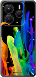 Силиконовый чехол брызги краски для Xiaomi Redmi Note 14 5G - 3957u-3811 изображение 