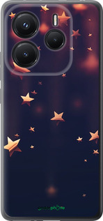 Силиконовый чехол Падающие звезды для Xiaomi Redmi Note 14 5G - 3974u-3811 изображение 