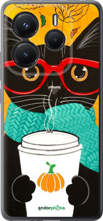 Силиконовый чехол Осенний кот для Xiaomi Redmi Note 14 5G - 4026u-3811 изображение 