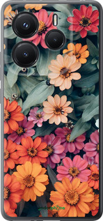 Силіконовий чехол Beauty flowers для Xiaomi Redmi Note 14 5G - 4050u-3811 изображение 
