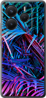 Силиконовый чехол Папоротник под ультрафиолетом для Xiaomi Redmi Note 14 5G - 4069u-3811 изображение 