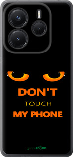 Силиконовый чехол Don't touch the phone для Xiaomi Redmi Note 14 5G - 4261u-3811 изображение 