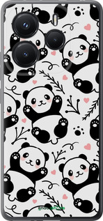 Силіконовий чехол Панди для Xiaomi Redmi Note 14 5G - 4318u-3811 изображение 