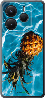 Силіконовий чехол Ананас на воді для Xiaomi Redmi Note 14 5G - 4384u-3811 изображение 