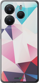 Силиконовый чехол Геометрия 3 для Xiaomi Redmi Note 14 5G - 4415u-3811 изображение 