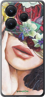 Силиконовый чехол Head Flower для Xiaomi Redmi Note 14 5G - 4460u-3811 изображение 