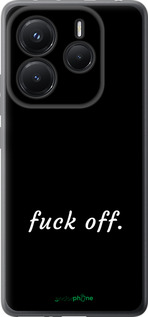 Силіконовий чехол Fuck off для Xiaomi Redmi Note 14 5G - 4731u-3811 изображение 