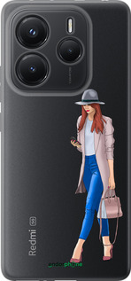 Силіконовий чехол Дівчинка 1 для Xiaomi Redmi Note 14 5G - 4751u-3811 изображение 