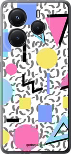 Силіконовий чехол Color shapes для Xiaomi Redmi Note 14 5G - 4893u-3811 изображение 