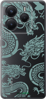 Силиконовый чехол Дракон для Xiaomi Redmi Note 14 5G - 5476u-3811 изображение 