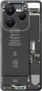 Силіконовий чехол Деталі смартфона для Xiaomi Redmi Note 14 5G - 5487u-3811 изображение 