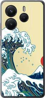 Силіконовий чехол Японські хвилі для Xiaomi Redmi Note 14 5G - 5533u-3811 изображение 