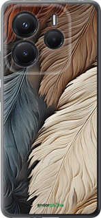 Силиконовый чехол Листья в стиле бохо для Xiaomi Redmi Note 14 5G - 5643u-3811 изображение 