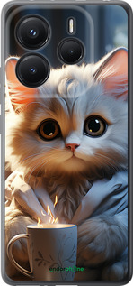 Силиконовый чехол White cat для Xiaomi Redmi Note 14 5G - 5646u-3811 изображение 