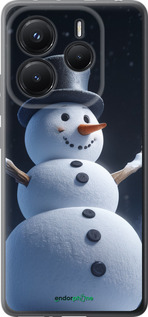 Силіконовий чехол Сніговик для Xiaomi Redmi Note 14 5G - 5826u-3811 изображение 
