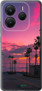 Силіконовий чехол Пальми для Xiaomi Redmi Note 14 5G - 5873u-3811 изображение 