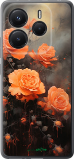 Силіконовий чехол Оранжеві троянди для Xiaomi Redmi Note 14 5G - 5944u-3811 изображение 