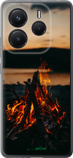 Силиконовый чехол Огонь для Xiaomi Redmi Note 14 5G - 6021u-3811 изображение 