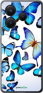 Силиконовый чехол Бабочки для Xiaomi Redmi Note 14 5G - 6023u-3811 изображение 