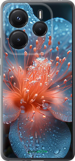 Силиконовый чехол Роса на цветке для Xiaomi Redmi Note 14 5G - 6039u-3811 изображение 