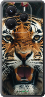 Силиконовый чехол Тигровое величие для Xiaomi Redmi Note 14 5G - 6080u-3811 изображение 