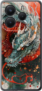 Силіконовий чехол Стихія вогню для Xiaomi Redmi Note 14 5G - 6101u-3811 изображение 