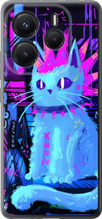 Силиконовый чехол Кот панк для Xiaomi Redmi Note 14 5G - 6311u-3811 изображение 