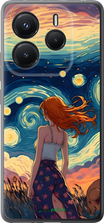 Силиконовый чехол Девушка Арт для Xiaomi Redmi Note 14 5G - 6325u-3811 изображение 