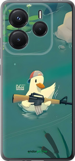 Силіконовий чехол Каченя з автоматом для Xiaomi Redmi Note 14 5G - 6356u-3811 изображение 