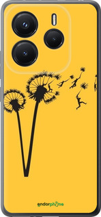 Силіконовий чехол Мінімалізм кульбаби для Xiaomi Redmi Note 14 5G - 6449u-3811 изображение 